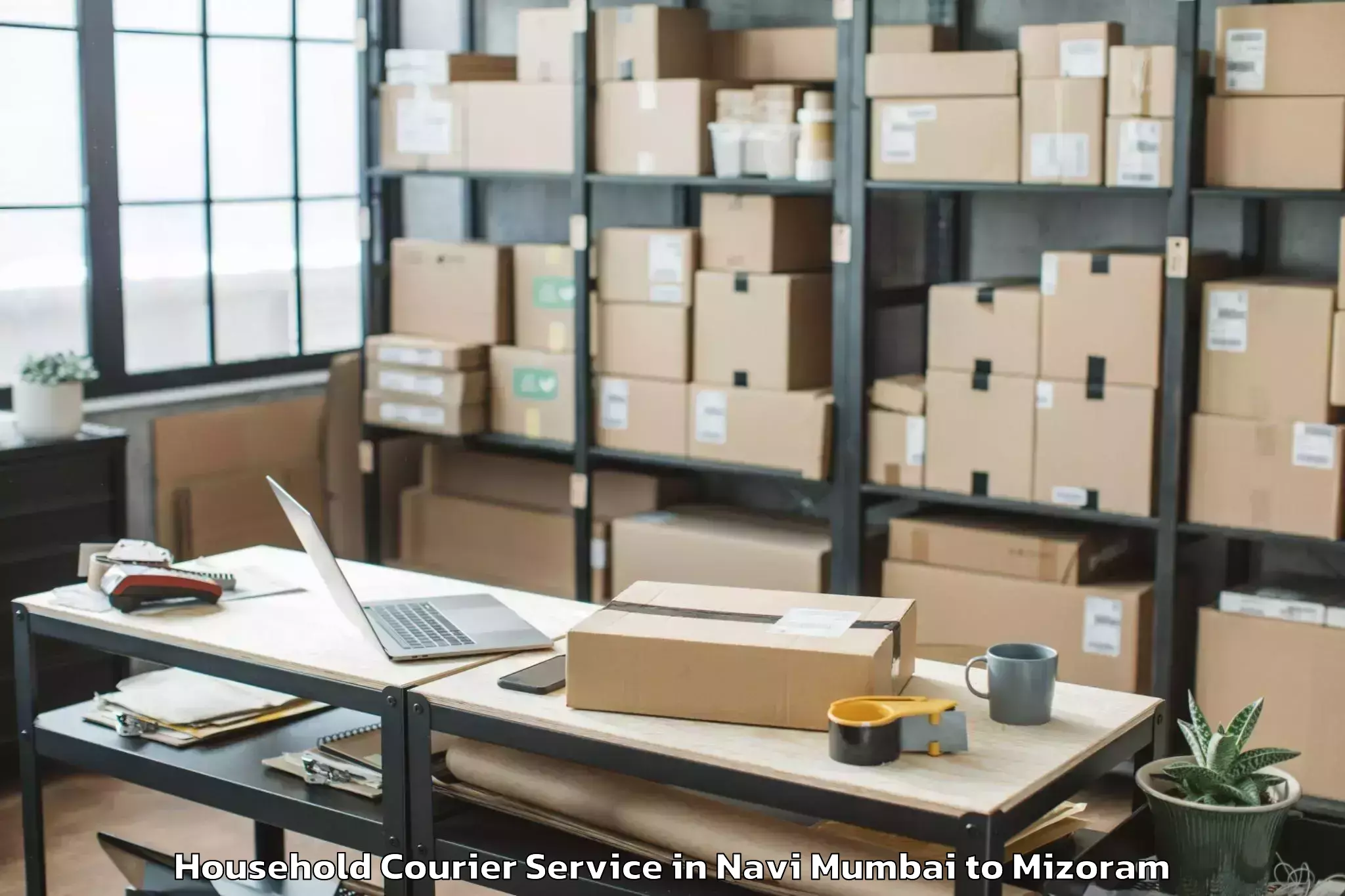 Comprehensive Navi Mumbai to Khawbung Household Courier